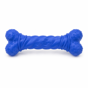 East Pets LLC Twisted Bone Dog Toy – Durable Rubber Chew Toy